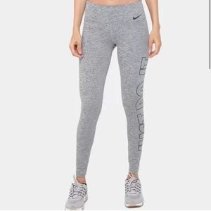 Nike Dry-Fit Leggings - Grey, Medium